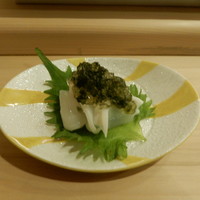 鮨 大門 - 水タコ青海苔のジュレかけ