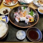 食堂 松月 - 刺身定食