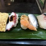 寿司源 - コハダと貝と干瓢は、久しぶりに頂きます。