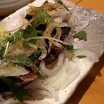 じろう桜 - かつおのたたき（高知県産）８５０円，香ばしくて美味しい！