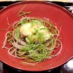 御幸町 田がわ - お凌ぎ　白子天ぷら蕎麦