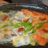 炭火焼イタリアン 海串 ブラーチェ - カルパッチョです。