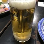 Aoi Robatayaki - キンキンに冷えたビールが出てきました