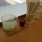 加賀 - ネギは卓上からの取り放題。