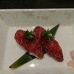 京都つゆしゃぶCHIRIRI - 近江牛にぎり