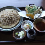 そば処 しろやま - 野菜天もりそば　850円