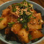 カブと揚げサバの味噌煮和え360円