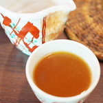 蕎麦見世のあみ - そば湯