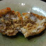 懐石 加藤 - 里芋饅頭のせんべい揚げ