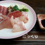 とっくり - 新鮮刺身でグイッと