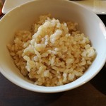 檜氣 - 2017年12月：ランチプレート　ドリンク・スイーツ付き(\1650)。玄米ご飯