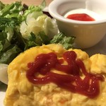 むさしの森珈琲 - スクランブルにはケチャップ派