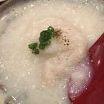 鮨 真菜 - 蛤 玉葱のすりおろしとミルクと蛤の出汁等々