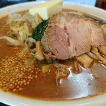 中華そば 一颯 - 味噌らーめん ９５０円　バタートッピング ５０円