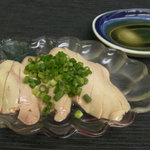 ととや - ととやでしか味わえない　活け鱧の肝刺し　６００円