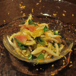 Ｒａｃｃｏｌｔａ - 友人が頼んだ白魚と春野菜のピーチ