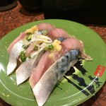 廻る 築地 あいよ寿司 - 寒さば 180円