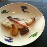 ひのきざか - 焼き物　鰆塩麹焼き　慈姑と堀川牛蒡唐揚げ