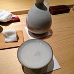 鮨 さかい - 熱燗は青森県の田酒