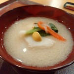 おかもと - 海老芋　餅　白味噌椀