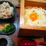 喜楽庵 - 釜玉うどん