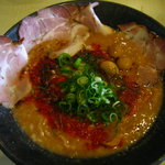 まりお流 - 黒七味塩豚骨ラーメン