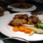 ビストロむく  - スペアリブ（もっとピンぼけ）