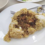 Bak Kut Teh 100 - 1801_Bakut Teh 100(肉骨茶)_Nasi Tim@30,000Rp(鶏飯)中には鶏肉がいっぱい！