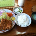 とんかつ 竹亭 - 上とんかつ定食！