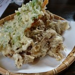 そば処 よしぶ - まいたけたっぷり