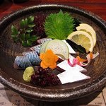 せいもん払い - 豊後水道のサバ刺　￥1,380