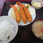 Tonkatsu Yoshie - エビフライ定食