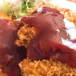 とわいらいと - 【2018年01月】チキンカツ、ソースかけて更にアップで(^o^)丿