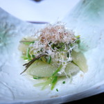 Ryotei Tanokura - 針昆布の柚子浸し　子持ち昆布と数の子　水菜　イクラ