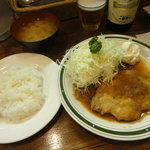 洋食エリーゼ - ポークジンジャー定食（\950）