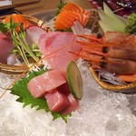 Okuzono - 料理写真:1801_Okuzono -奥園-_Sashimi Mori-5＠320,000Rp(刺身盛合せ5点)