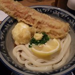 難波千日前 釜たけうどん - ちく玉天ぶっかけ