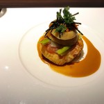 KAZAN - 雲丹と直火帆立貝のミルフィーユ