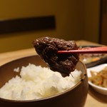 炭火焼肉 有田牛 - 国産牛はらみ焼肉膳1000円