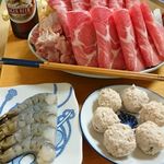 ちゃんこ大政  - 追加の海老と肉団子