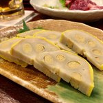 Kumamoto Dining Kitchen Basashi Izakaya - からし蓮根 700円