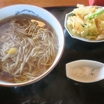 慈久庵 - 葱天ぷらそば