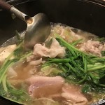 夜ノ焼魚 ちょーちょむすび - せり鍋