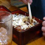 豊松 - いくらなんでも、にんにく載せ過ぎ(笑) 辛いでしょ