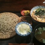 そば切酒菜 藪 - 姫親子丼ともりそばののセット