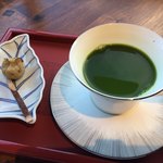 琵琶湖畔 おごと温泉 湯元館 - 濃厚な抹茶と和菓子でおもてなし