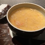 琵琶湖畔 おごと温泉 湯元館 - 安雲川産鶏卵の蟹味噌羽二重