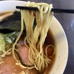 BASSOどりるまん商店 羽後町本店 - 特製中華そば　麺アップ