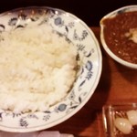 茶豆 - キーマカレー　ピンぼけでごめんなさい