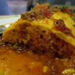 カフェレストラン ホット・ベリー - 朝産み卵のオムライス(サラダ・ドリンク付き)　1000円